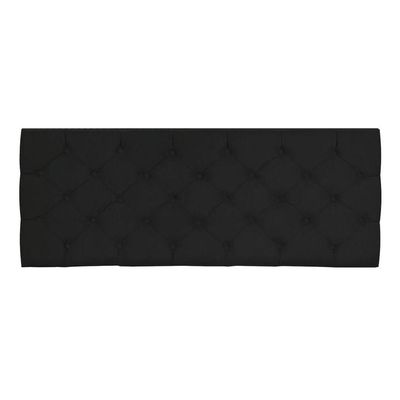 Cabeceira Painel Capitonê King 1,95m Jade Suede Preto