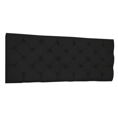Cabeceira Painel Capitonê King 1,95m Jade Suede Preto