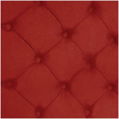 Cabeceira Painel Capitonê King 1,95m Jade Suede Vermelho
