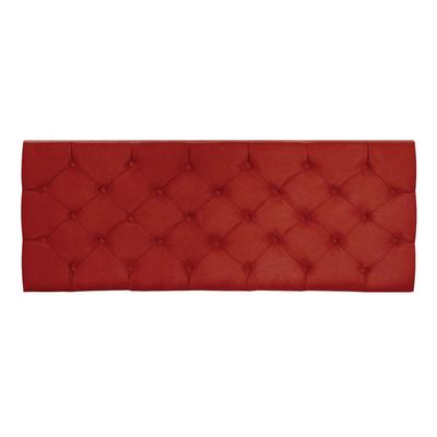 Cabeceira Painel Capitonê King 1,95m Jade Suede Vermelho