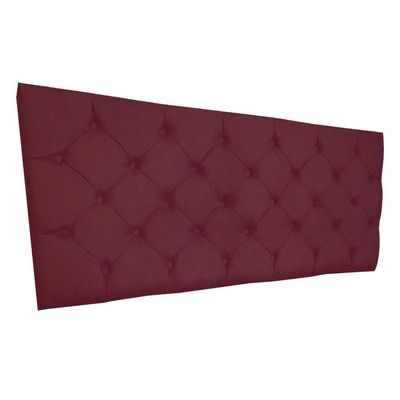 Cabeceira Painel Capitonê Solteiro 0,90m Jade Suede Marsala