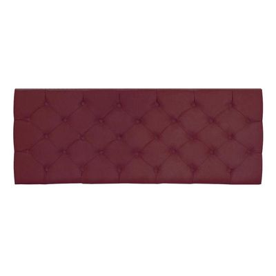 Cabeceira Painel Capitonê Queen 1,60m Jade Suede Cor Marsala