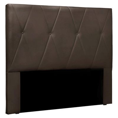 Cabeceira Casal 1,40m Aquilla Veludo - Pallazio Marrom
