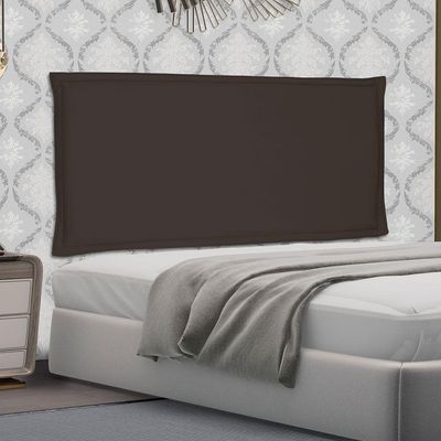Cabeceira Painel Solteiro 0,90m Veneza Suede Marrom Café