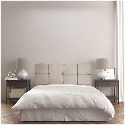 Cabeceira Painel Queen 1,60m Nina Suede - Pallazio Cor Bege