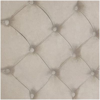 Cabeceira Painel Capitonê King 1,95m Jade Suede Bege