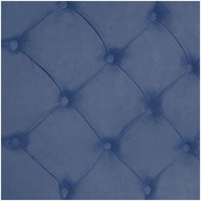 Cabeceira Painel Capitonê Solteiro 0,90m Jade Suede Cor Azul Marinho