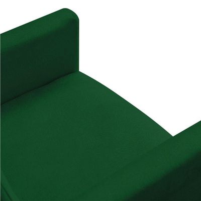 Kit 2 Poltronas E 2 Puffs Redonda e Verde