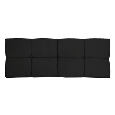 Cabeceira Painel Casal 1,40m Nina Suede Preto - Pallazio