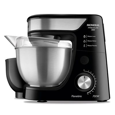 Batedeira Planetária Premium Inox Mondial – Bp-02p-b-ti Batedeira Planetária-220v-preto/inox 220