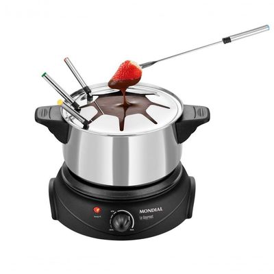 Panela Elétrica De Fondue Elétrico Le Gourmet Ii Fd-02 127v-preto/prata 110