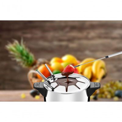 Panela Elétrica De Fondue Elétrico Le Gourmet Ii Fd-02 127v-preto/prata 110