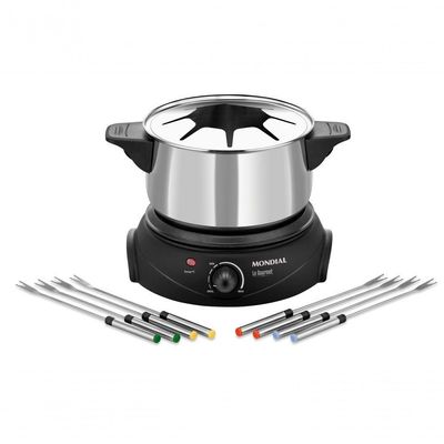 Panela Elétrica De Fondue Elétrico Le Gourmet Ii Fd-02 127v-preto/prata 110