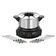 Panela Elétrica De Fondue Elétrico Le Gourmet Ii Fd-02 127v-preto/prata 110