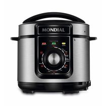 Panela Elétrica De Pressão-preto/inox 220v-preto/inox