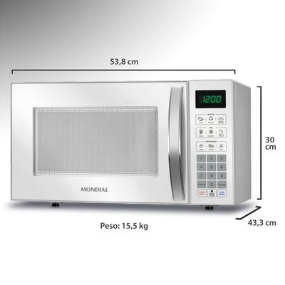 Micro-ondas 34l Mondial Mo-02-34-w 220v/60hz . 220