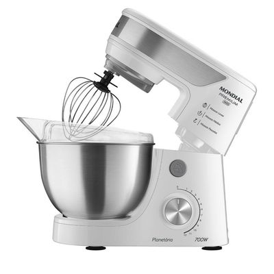 Batedeira Planetária Premium Inox Mondial – Bp-02p-w-ti Batedeira Planetária-220v-branco/inox 220
