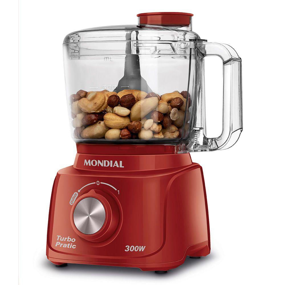 Mini Processador Turbo Pratic Mondial Mp-16-r 127v/60hz .