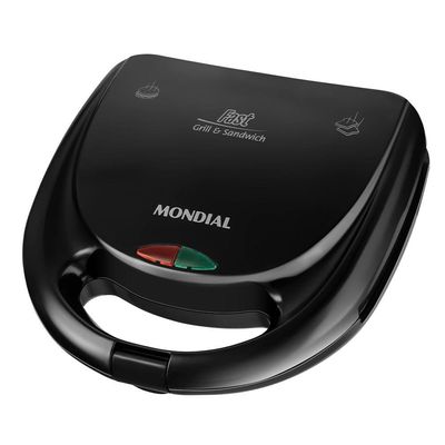 Sanduicheira Mondial Fast Grill E Sandwich Preto S-12 220V 220