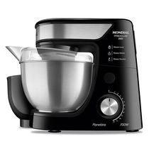 Batedeira Planetária Premium Inox Mondial – Bp-02p-b-ti Batedeira Planetária-127v-preto/inox