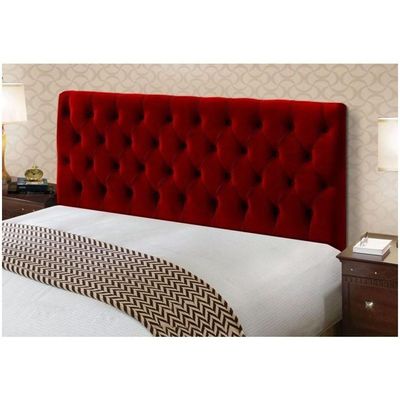 Cabeceira Cama Box Casal King 195cm Cristal Suede Vermelho