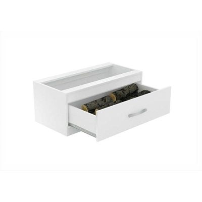 Caixa De Lenha Embutida Cl N1 Branco - Completa Moveis