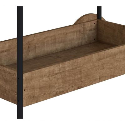 Aparador Bar Com Rodas Vermont Preto Fosco