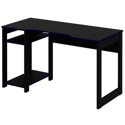Mesa Para Computador Gamer Me4152 Preto Azul Preto Azul