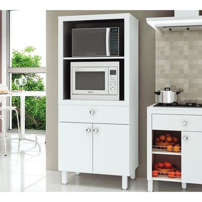 Balcão Para Forno E Microondas Bl3305 Branco Branco