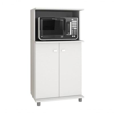 Balcão Para Forno E Microondas 02 Portas Bl3307 Branco