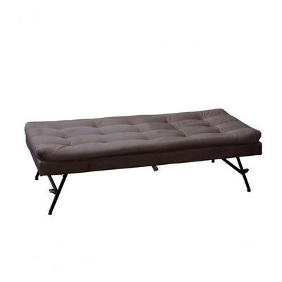 Sofá Cama Reclinável Com Cama Auxiliar - New Chumbo Light