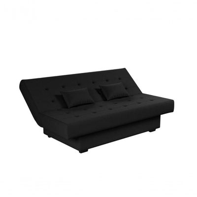 Sofá Cama Casal 3 Lugares Laila - Preto Korino