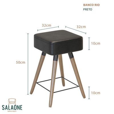 Conjunto 3 Bancos Banqueta Rio