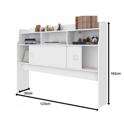 Cabeceira Jéssica Queen 1,58cm Castanho/off White - Cambel