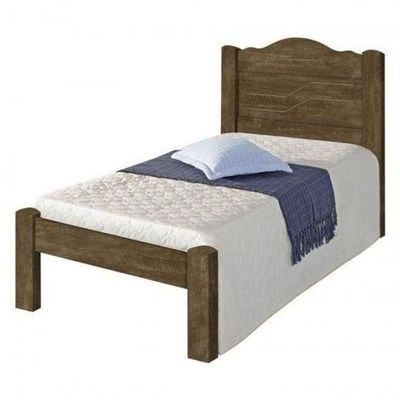 Cama Thalia Solteiro 0,88cm Castanho - Cambel