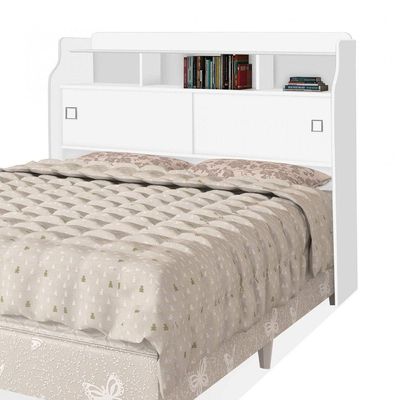 Cabeceira Jéssica Casal 1,38cm Branco - Cambel