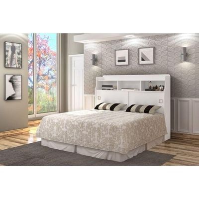 Cabeceira Jéssica Casal 1,38cm Branco - Cambel