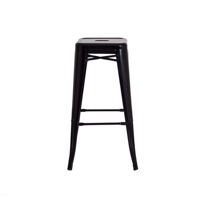 3 Banquetas Tolix Iron Design Industrial Preta 76 Cm Aço