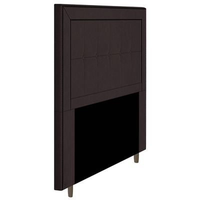 Cabeceira Box Queen Size 160cm Com Tachas E Frame Marrom