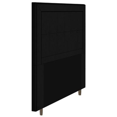 Cabeceira Box Queen Size 160cm Com Tachas E Frame Preto