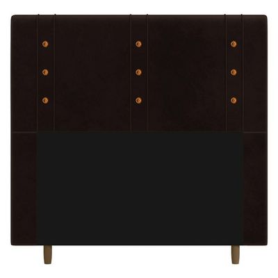 Cabeceira Cama Box Casal Queen Size Roma 160cm Marrom