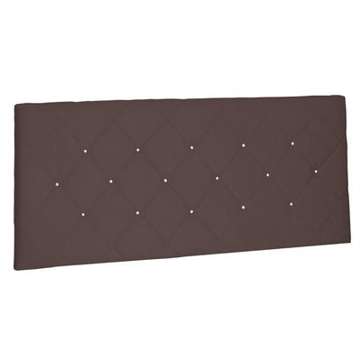 Cabeceira Painel Estofada Box Casal Queen Tânia 160cm Café