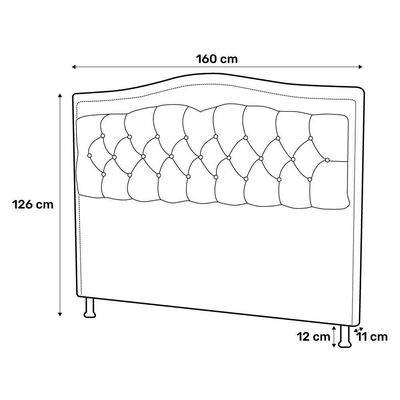 Cabeceira E Calçadeira Baú Box Casal Queen Size 160cm Rosê