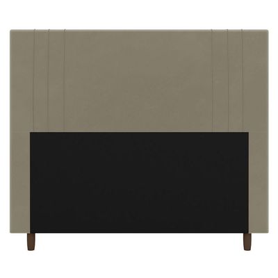 Cabeceira Cama Box Casal Ferrara 140cm Suede Bege