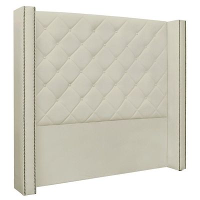 Cabeceira Estofada Cama Box Casal Alteza 140cm Corano Bege