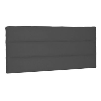 Cabeceira Painel Estofada Cama Box Casal 140cm Suede Cinza