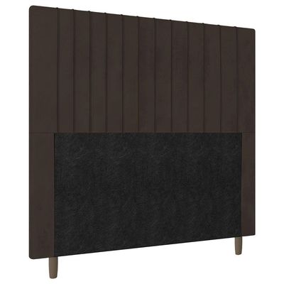 Cabeceira Cama Box Casal Queen Size Nala 160cm Suede Marrom