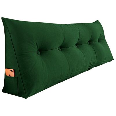 Almofada P/Cabeceira 160Cm Com Porta Celular Verde