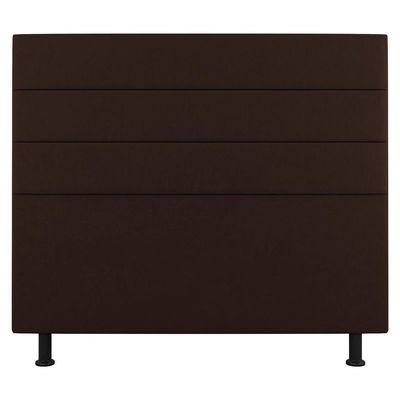 Cabeceira Casal King Size Malik 195cm Sintético Marrom