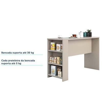 Bancada Mesa Gourmet Para Cozinha 150cm X 97cm Connect